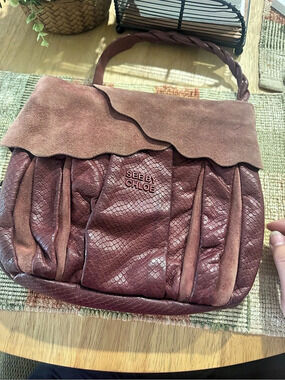 See by Chloé Leather Shoulder Bag in Brown